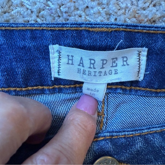 Harper Heritage Mid Rise Skinny Jeans Size 29 - Picture 7 of 13